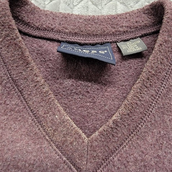 Guess USA Question Mark Logo Crewneck Sweatshirt Purple Men’s Size XL - Picture 3 of 9